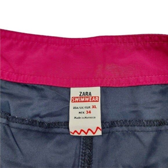 Zara Board Shorts Mens XL Navy Lace Up Beach Pool Summer Outdoor Travel - Picture 10 of 10
